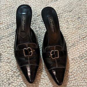 Brighton Women's Black Slip-On Shoes